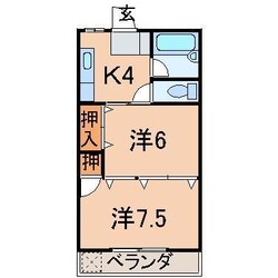 カホンハイツの物件間取画像